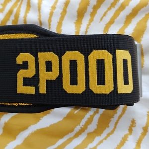 2POOD Gold Sequin Weightlifting Belt XXS